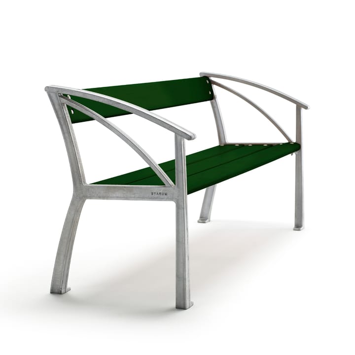 Vasa sofa - Grøn, råt aluminiumstativ - Byarums bruk