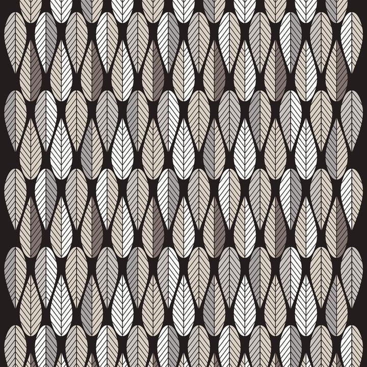 Blader tekstil - grå-sort-hvid - Arvidssons Textil