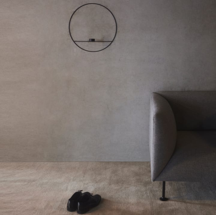 POV cirkel large væglysestage, fyrfadslys - sort - Audo Copenhagen