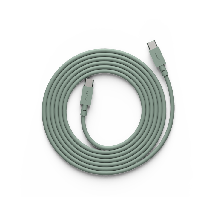 Cable 1 USB-C til USB-C opladningskabel 2 m - Oak green - Avolt