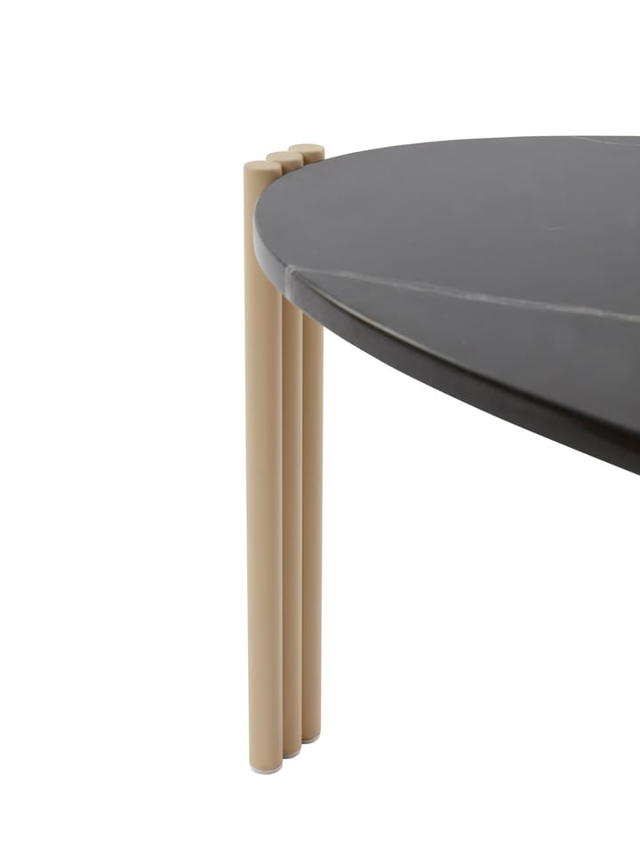 Tribus sofabord ovalt 92,4x47,6x35 cm - Light Sand/Black - AYTM
