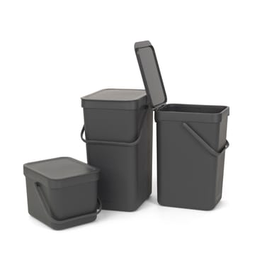 Sort & Go affaldsspand 6 liter - grå - Brabantia