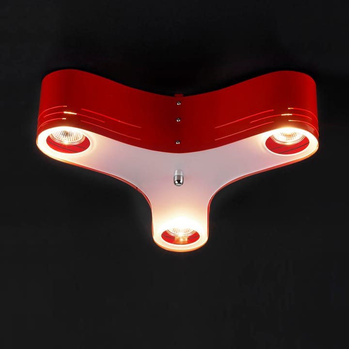 Clover loftlampe 12 - rød - Bsweden