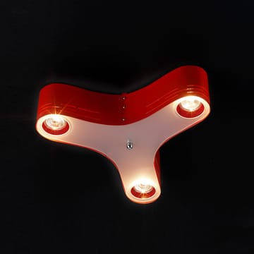 Clover loftlampe 12 - rød - Bsweden