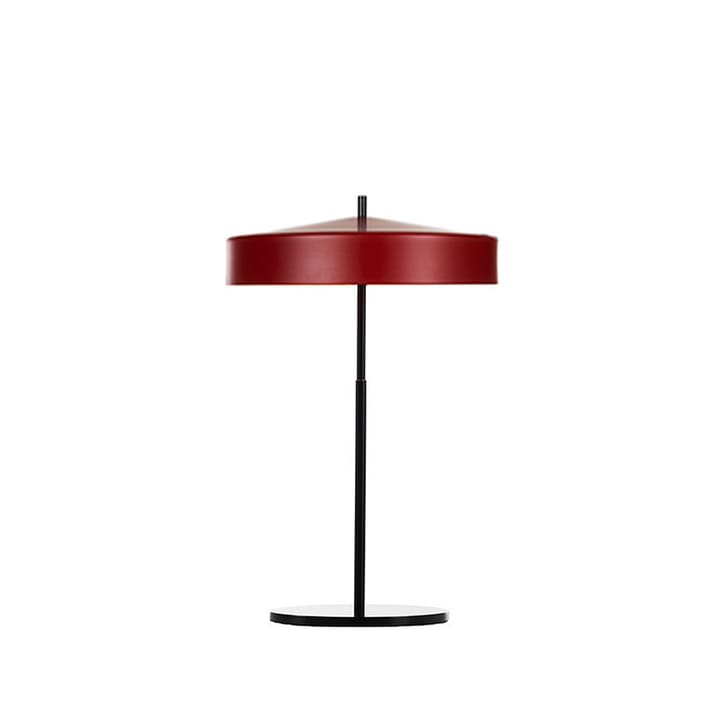 Cymbal bordlampe - rød mat, sort ledning - Bsweden
