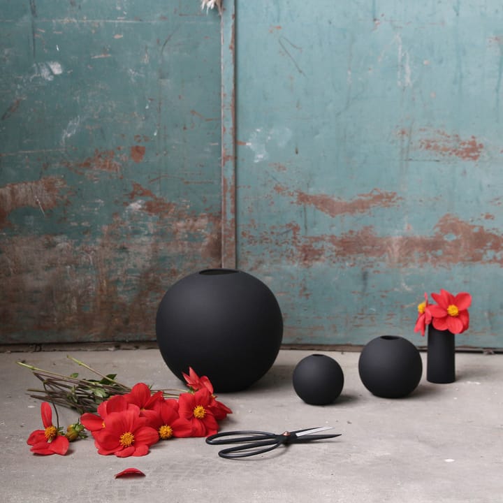 Ball vase black - 8 cm - Cooee Design