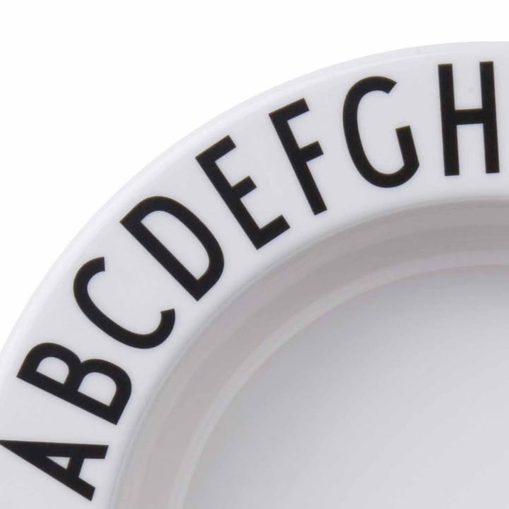 Design Letters dyb tallerken melamin - Ø 17 cm - Design Letters