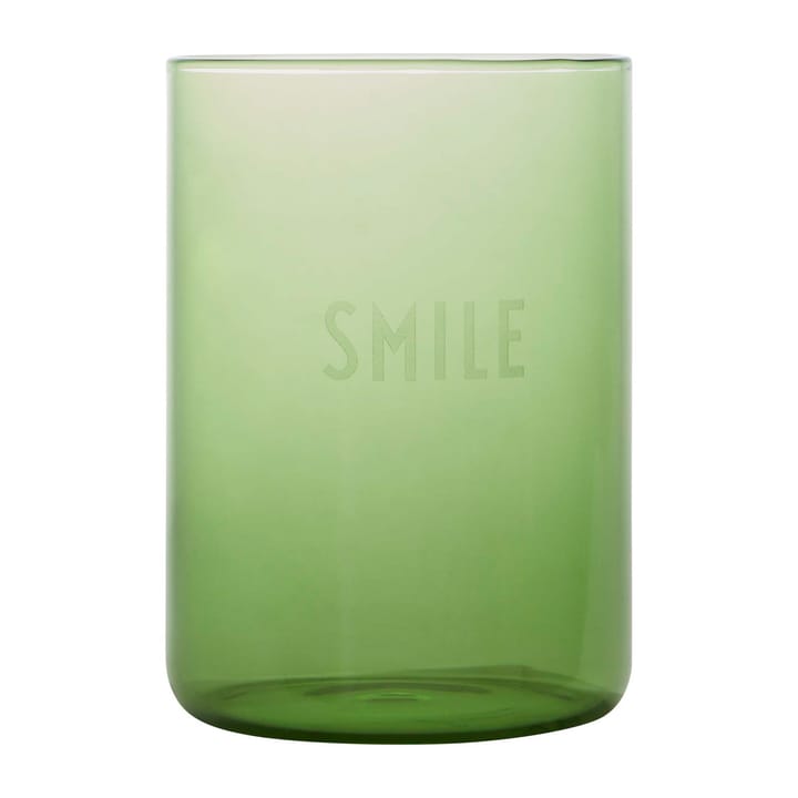 Design Letters favoritglas 35 cl - Smile/Green - Design Letters