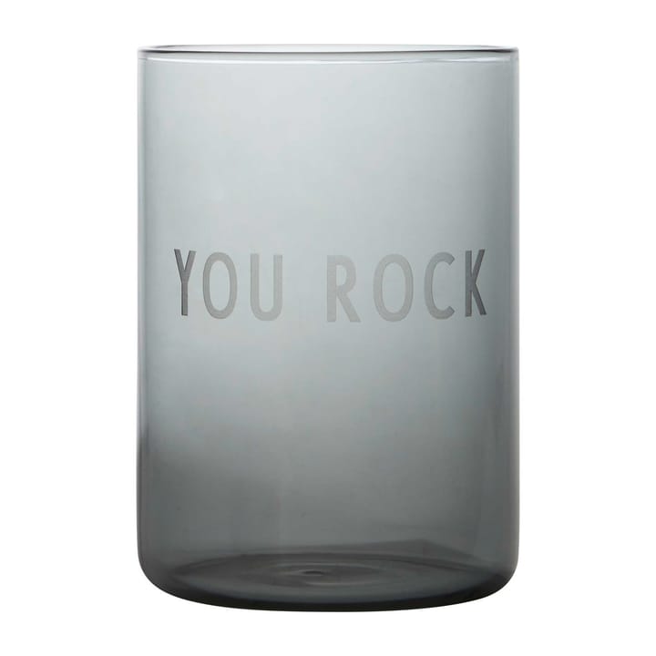 Design Letters favoritglas 35 cl - You rock/Black - Design Letters