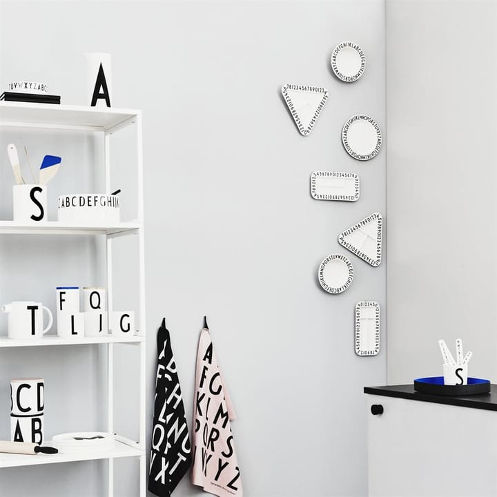 Design Letters snack tallerken melamin - rektangulær - Design Letters