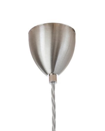 Rowan loftlampe Crystal Ø 22 cm - medium + sølv - favet ledning - EBB & FLOW