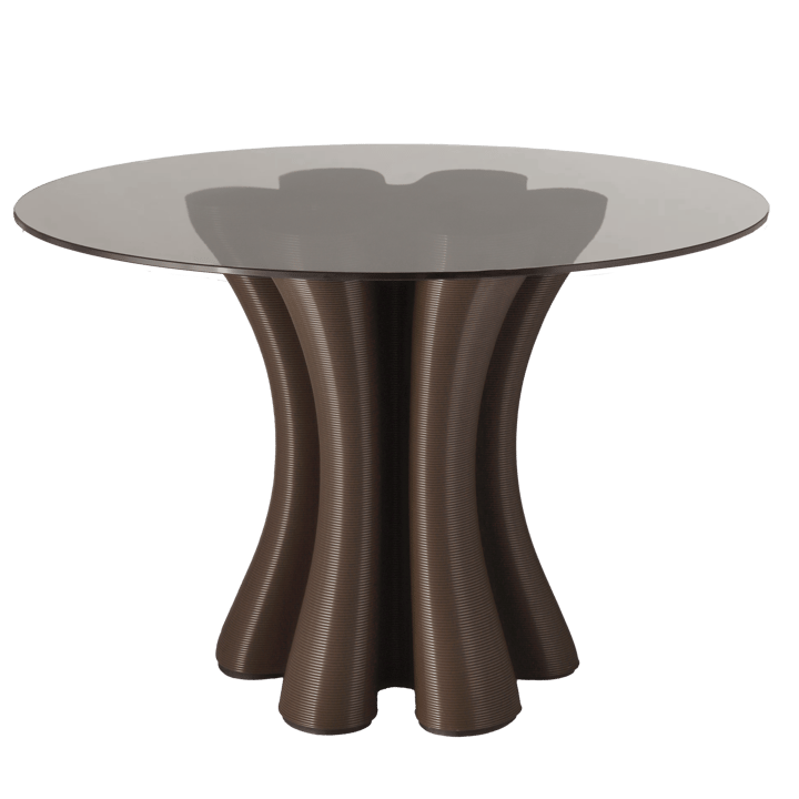 Anemone spisebord Ø110 cm - Chocolate - Ekbacken Studios
