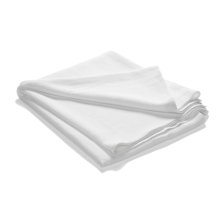 Stripe sengetæppe stenvasket bomuld 180x260 - Hvid - Etol Design