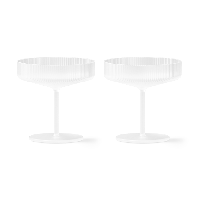 Ripple champagneglas 2-pak - Frosted - Ferm LIVING