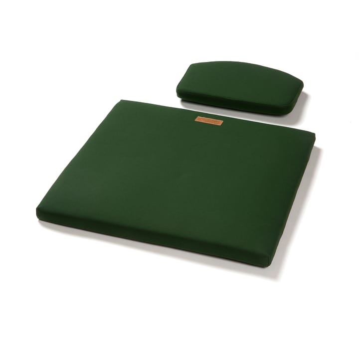 A3 hyndesæt nakke/siddehynde - Sunbrella grøn - Grythyttan Stålmöbler