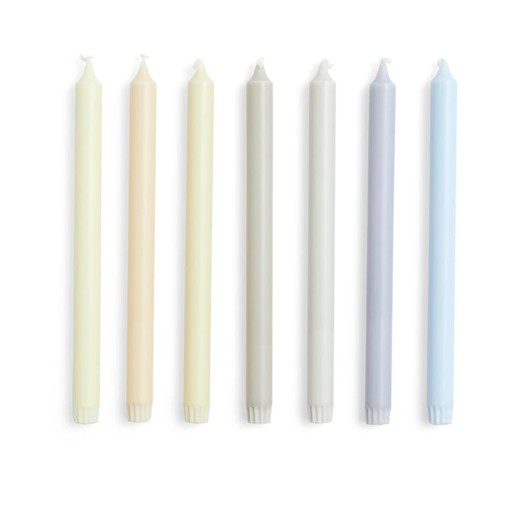 Gradient Candle lys 7-pak - Neutrals - HAY