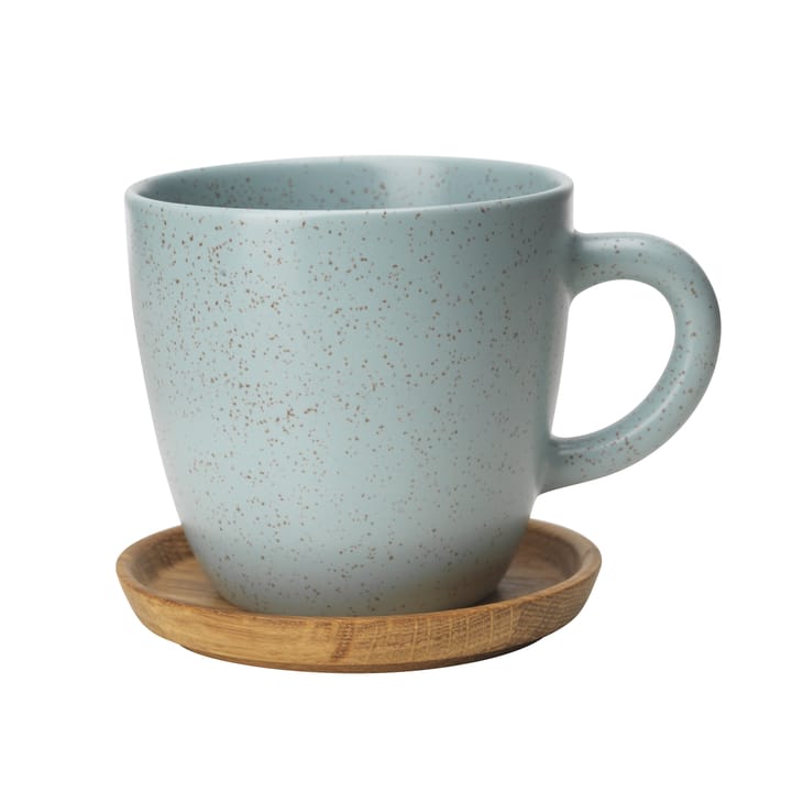 Höganäs kaffekrus og underkop 33 cl - frost - Höganäs Keramik