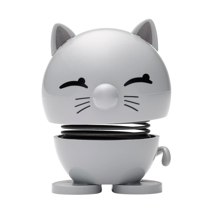 Hoptimist Cat figur 7,3 cm - Light grey - Hoptimist