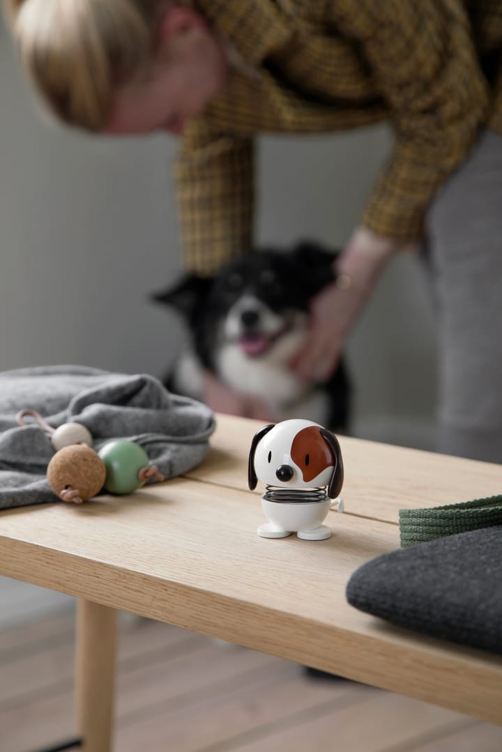 Hoptimist Dog figur 6,9 cm - White - Hoptimist