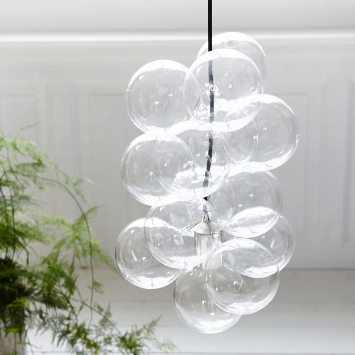 DIY lampe - lampe 12 glaskugler - House Doctor