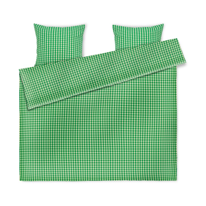 Bæk&Bølge sengesæt 200x220 cm - Grøn/Sand - Juna