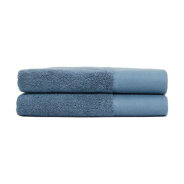 Juniper gæstehåndklæde 40x70 cm 2-pak - North Sea Blue - Juniper