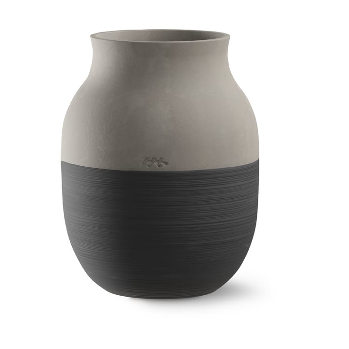 Omaggio Circulare Vase H20 cm - Antracitgrå - Kähler