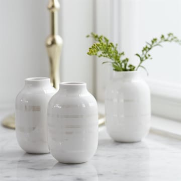 Omaggio vase miniature 3 stk - perlemor-hvid - Kähler