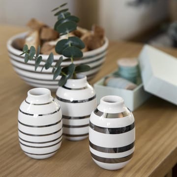 Omaggio vase miniature 3 stk - sølv-hvid - Kähler