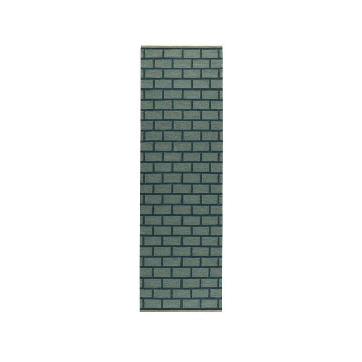 Brick entrétæppe/løber - green, 80x250 cm - Kateha