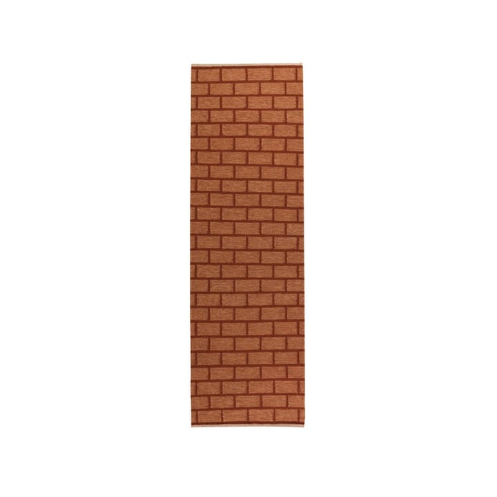 Brick entrétæppe/løber - rust, 80x250 cm - Kateha