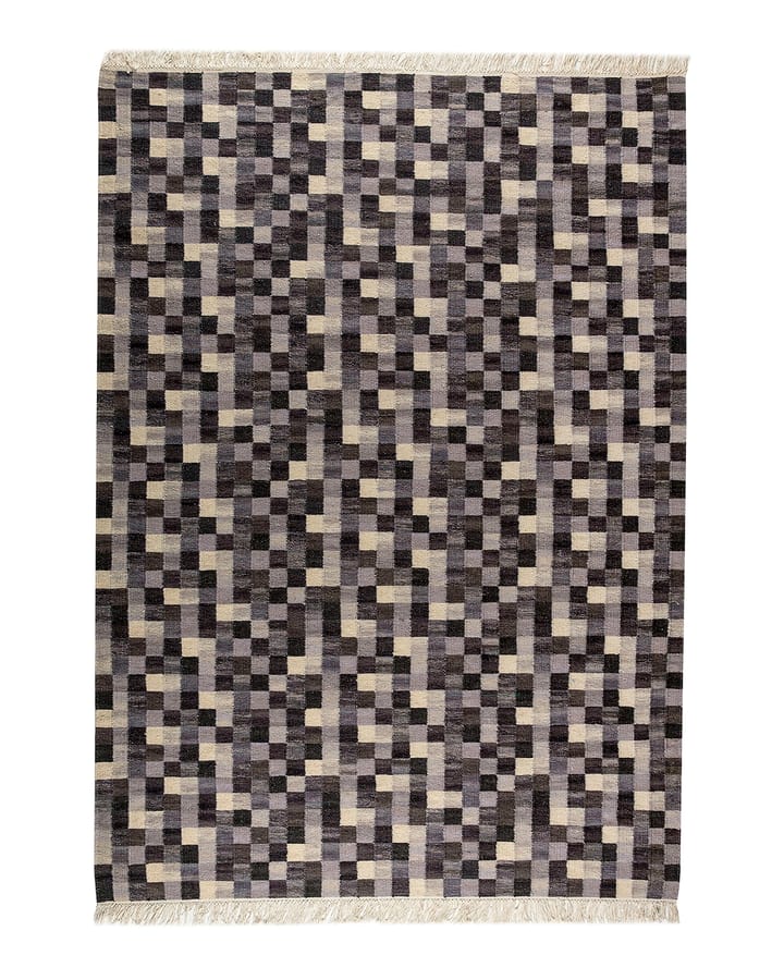 Lille æske håndvævet tæppe grå - 300x200 - Kateha