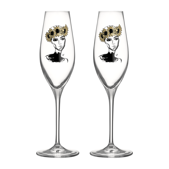 All about you champagneglas 24 cl 2-pak - Let's celebrate you - Kosta Boda