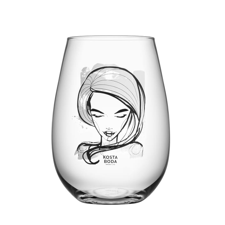 All about you glas 57 cl 2 stk - need you (hvid) - Kosta Boda