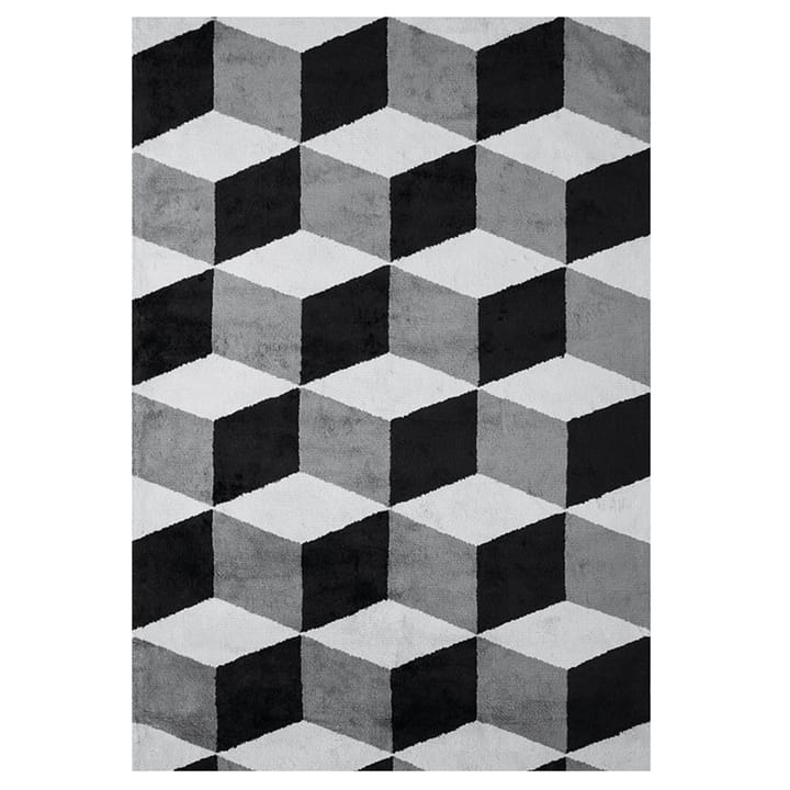 Viskose illusion måtte, 200x320 cm - elephant gray (grå) - Layered