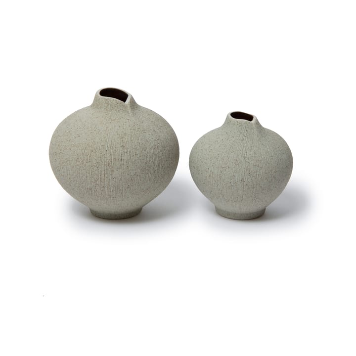 Line vase - Sand grey, medium - Lindform