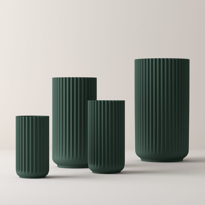 Lyngby vase Copenhagen green matt - 12 cm - Lyngby Porcelæn