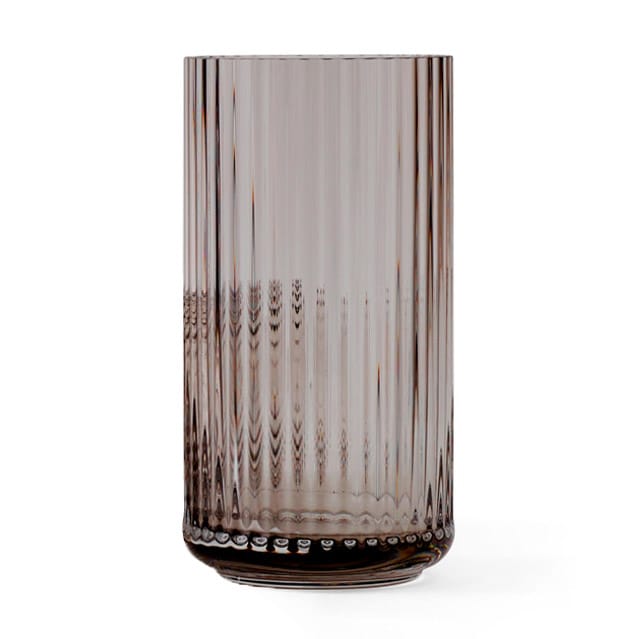 Lyngby vase glas smoke brown - 20 cm - Lyngby Porcelæn