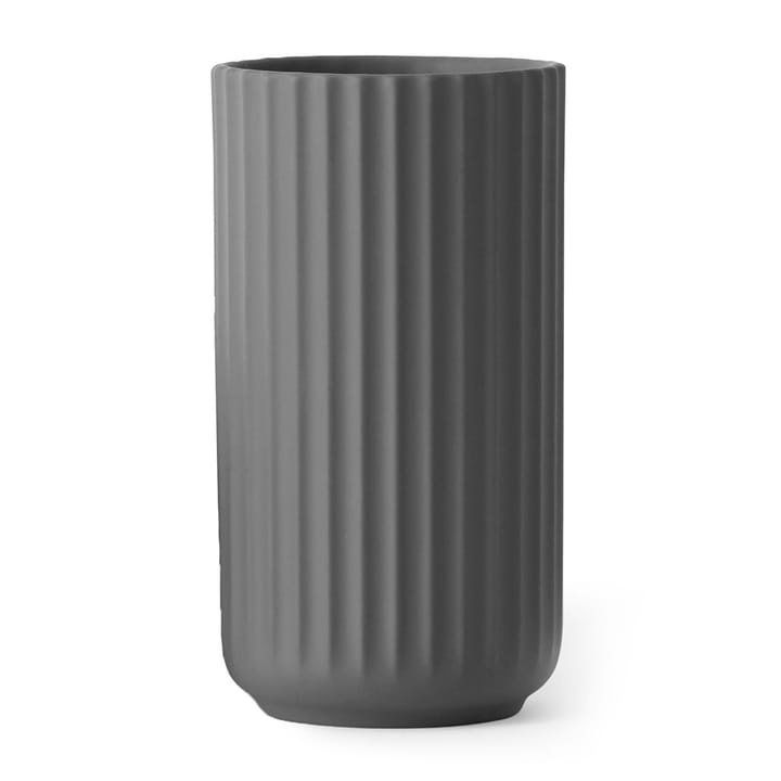 Lyngby vase mørkegrå mat - 20 cm - Lyngby Porcelæn