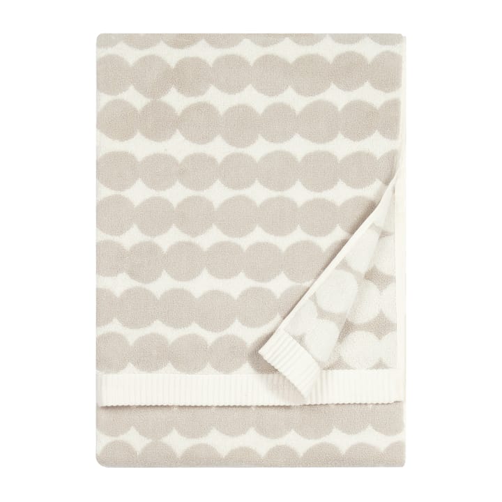 Räsymatto håndklæde beige - Badehåndklæde 70x150 cm - Marimekko