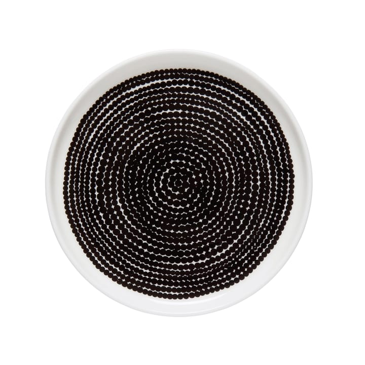 Räsymatto tallerken Ø13,5 cm - sort og hvid - Marimekko