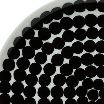 Räsymatto tallerken Ø 20 cm - sort-hvid - Marimekko