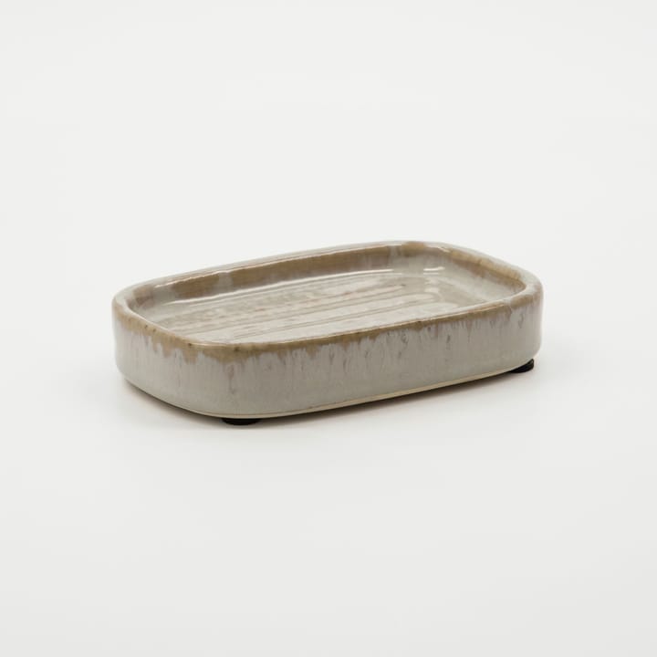Datura sæbeskål 8x12 cm - Shellish grey - Meraki