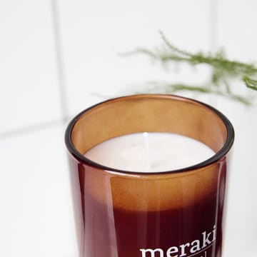 Meraki duftlys brunt glas 12 timer - Scandinavian garden - Meraki