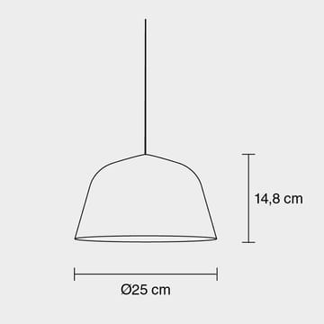 Ambit loftlampe Ø25 cm - grå - Muuto