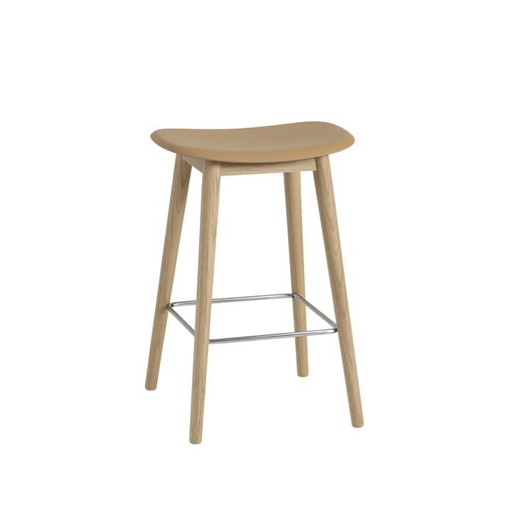 Fiber counter stool 65 cm - ochre, ben i eg - Muuto