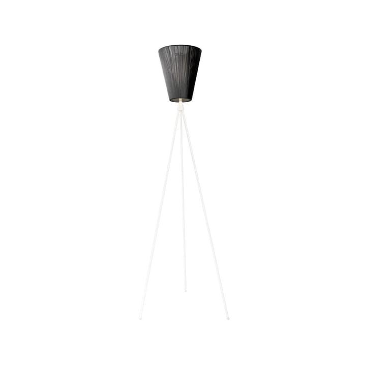 Oslo Wood gulvlampe - black, mat hvidt stel - Northern