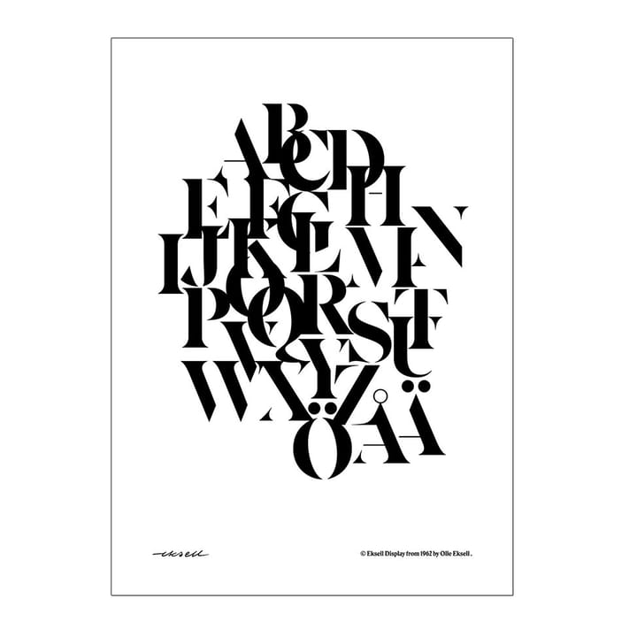 Eksell typografi plakat - mix - Olle Eksell