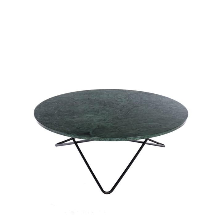Large O Table sofabord - marmor indio, sortlakeret understel - OX Denmarq