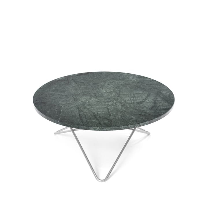 O Table sofabord - marmor grøn, rustfrit understel - OX Denmarq